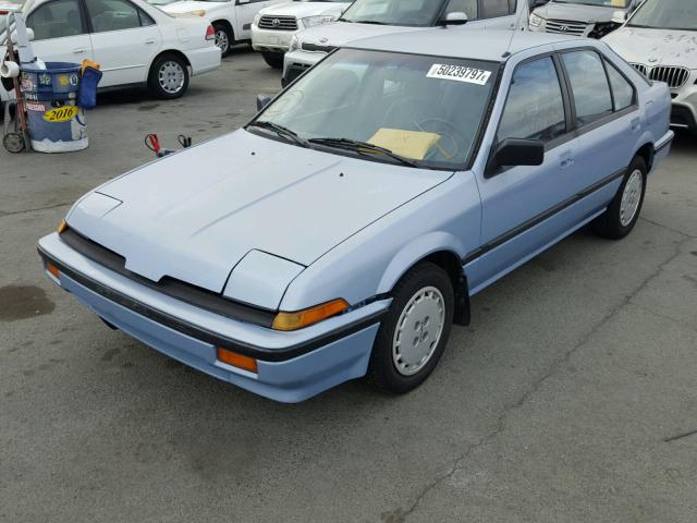 JH4DA174XHS013527 - 1987 ACURA INTEGRA RS BLUE photo 2