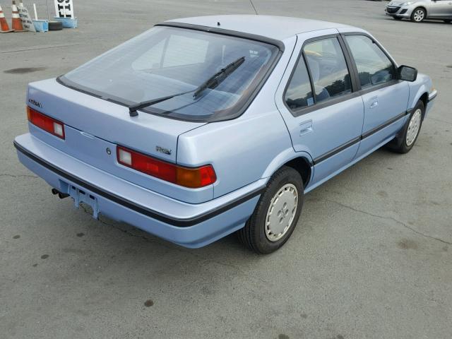 JH4DA174XHS013527 - 1987 ACURA INTEGRA RS BLUE photo 4