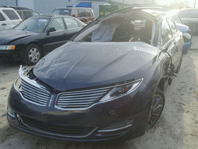 3LN6L2G96ER824380 - 2014 LINCOLN MKZ CHARCOAL photo 2