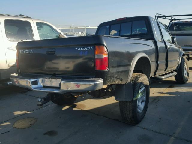 4TAWN72N7WZ114221 - 1998 TOYOTA TACOMA XTR BLACK photo 4