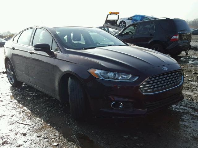 3FA6P0H97DR187967 - 2013 FORD FUSION SE BURGUNDY photo 1