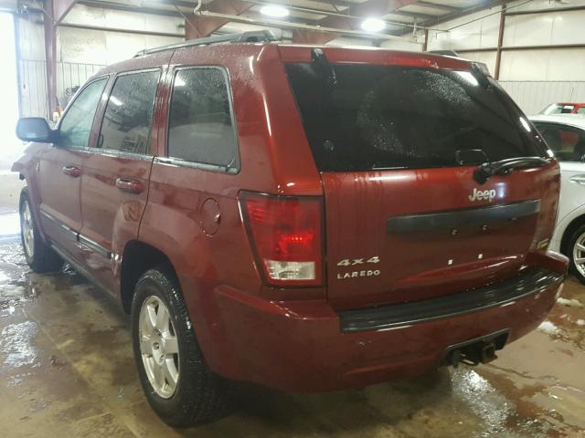 1J8HR48N98C237492 - 2008 JEEP GRAND CHER BURGUNDY photo 3