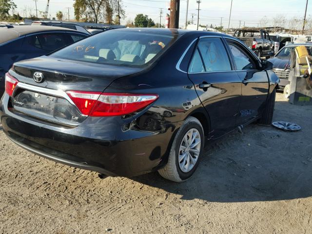 4T4BF1FK8FR447927 - 2015 TOYOTA CAMRY LE BLACK photo 4