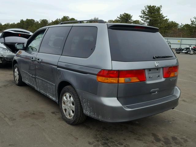 2HKRL186X2H544055 - 2002 HONDA ODYSSEY EX GRAY photo 3