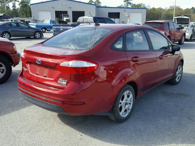 3FADP4BJ7GM113886 - 2016 FORD FIESTA SE RED photo 4