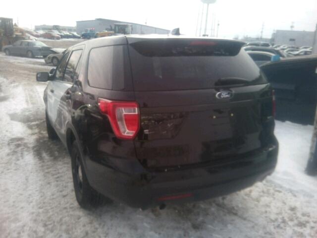 1FM5K8AR2HGC35400 - 2017 FORD EXPLORER P BLACK photo 3