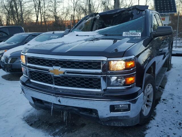 1GCVKREC8EZ214664 - 2014 CHEVROLET SILVERADO BLACK photo 2