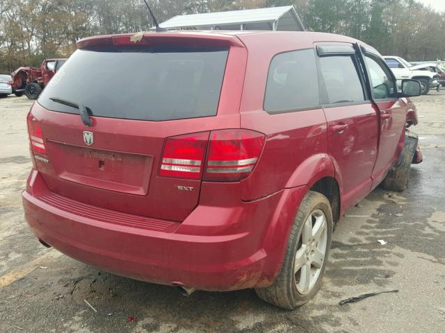 3D4GG57V09T242542 - 2009 DODGE JOURNEY SX RED photo 4