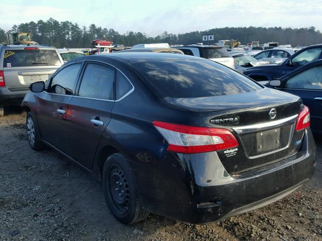 3N1AB7AP8EY226340 - 2014 NISSAN SENTRA S BLACK photo 3