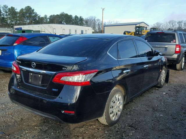 3N1AB7AP8EY226340 - 2014 NISSAN SENTRA S BLACK photo 4