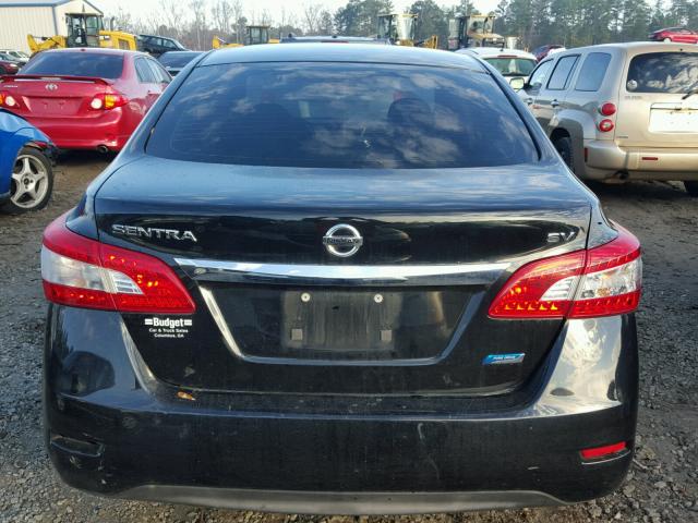 3N1AB7AP8EY226340 - 2014 NISSAN SENTRA S BLACK photo 9