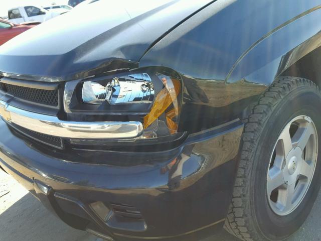 1GNDS13S172208067 - 2007 CHEVROLET TRAILBLAZE BLACK photo 9