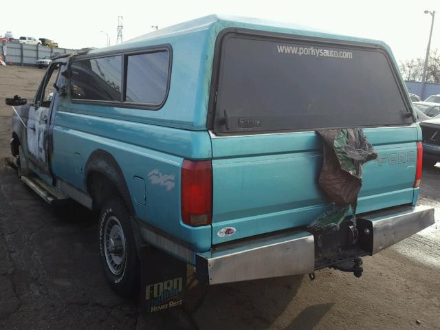 1FTEF14HXRLA67291 - 1994 FORD F150 TURQUOISE photo 3