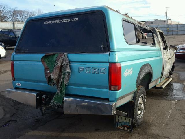 1FTEF14HXRLA67291 - 1994 FORD F150 TURQUOISE photo 4