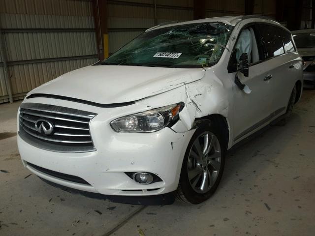 5N1AL0MNXDC341424 - 2013 INFINITI JX35 BASE WHITE photo 2