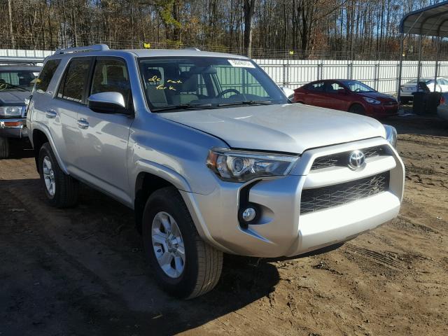 JTEBU5JR1G5312988 - 2016 TOYOTA 4RUNNER SR SILVER photo 1