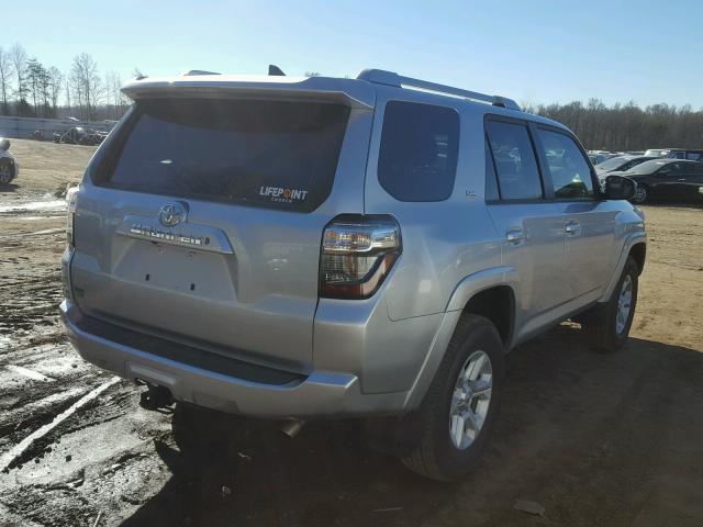 JTEBU5JR1G5312988 - 2016 TOYOTA 4RUNNER SR SILVER photo 4