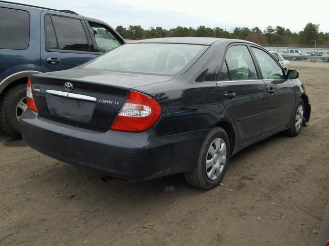 4T1BE32K83U244370 - 2003 TOYOTA CAMRY LE შავი ფოტო 4