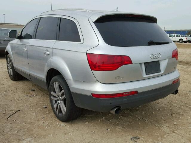 WA1BY74L37D093527 - 2007 AUDI Q7 3.6 QUA SILVER photo 3