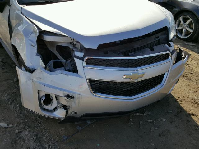 2GNFLPE56C6389390 - 2012 CHEVROLET EQUINOX LT SILVER photo 9