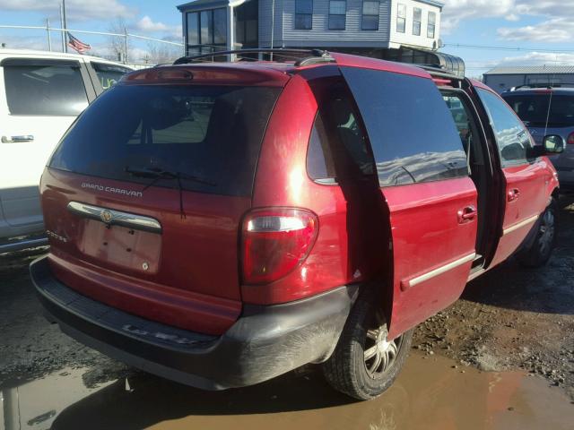 2A4GP54L27R279330 - 2007 CHRYSLER TOWN & COU RED photo 4