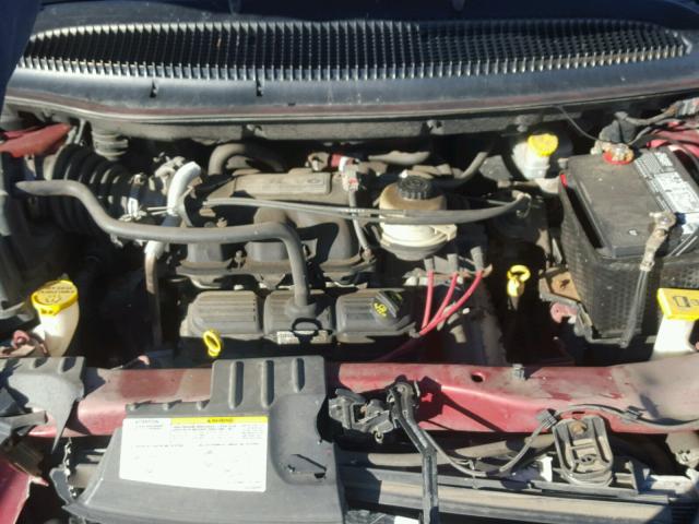 2A4GP54L27R279330 - 2007 CHRYSLER TOWN & COU RED photo 7