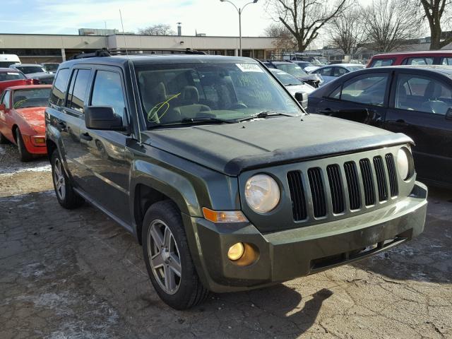 1J8FT28W47D353603 - 2007 JEEP PATRIOT SP GREEN photo 1