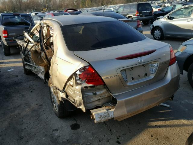 1HGCM56787A174410 - 2007 HONDA ACCORD EX GOLD photo 3