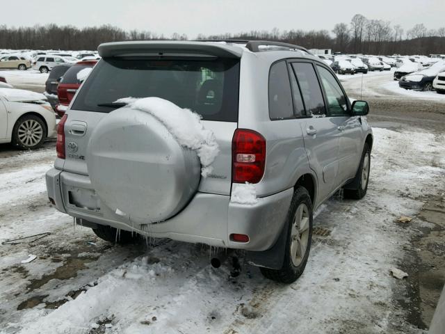 JTEHD20V140027630 - 2004 TOYOTA RAV4 SILVER photo 4