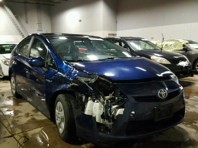 JTDKN3DU0B1396498 - 2011 TOYOTA PRIUS BLUE photo 1