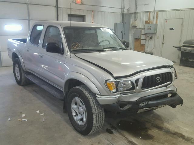 5TEHN72N43Z200969 - 2003 TOYOTA TACOMA DOU SILVER photo 1