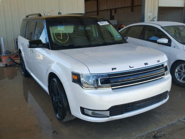 2FMGK5C88JBA01447 - 2018 FORD FLEX SEL WHITE photo 1