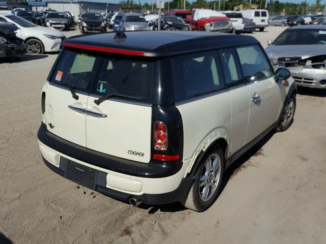 WMWZF3C50DT491055 - 2013 MINI COOPER CLU WHITE photo 4