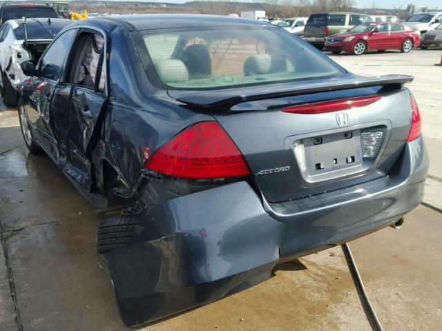 1HGCM56706A118220 - 2006 HONDA ACCORD EX GRAY photo 3