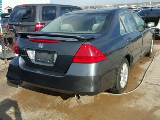 1HGCM56706A118220 - 2006 HONDA ACCORD EX GRAY photo 4