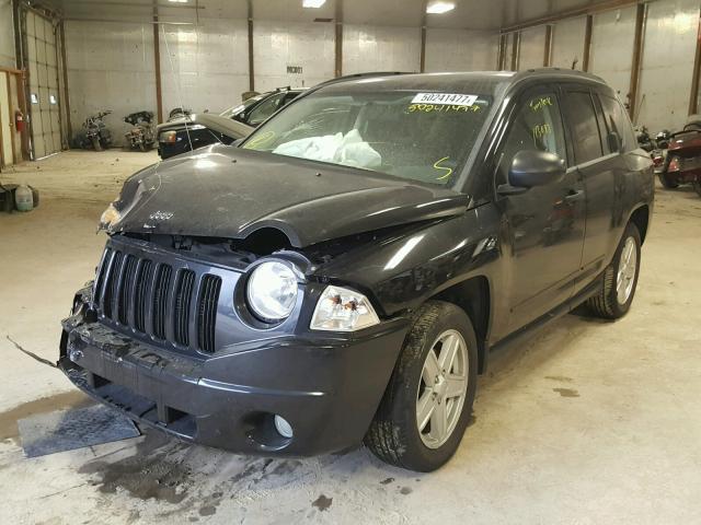 1J8FT47W88D566391 - 2008 JEEP COMPASS SP BLACK photo 2