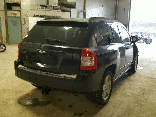 1J8FT47W88D566391 - 2008 JEEP COMPASS SP BLACK photo 4