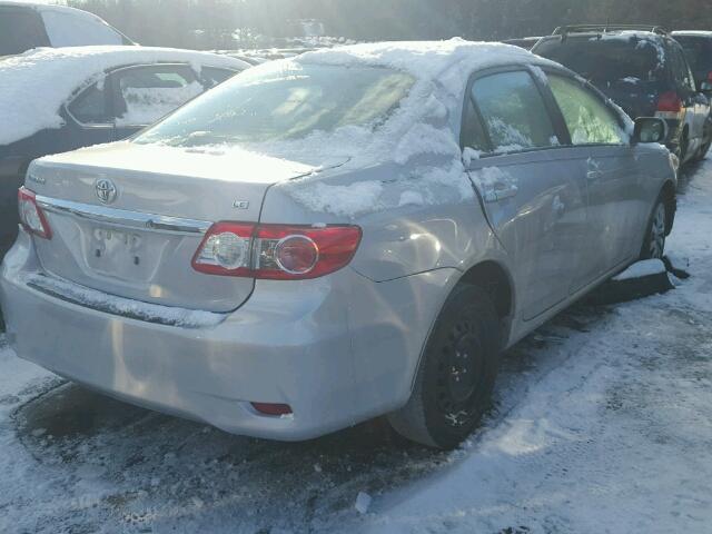 2T1BU4EE1CC844552 - 2012 TOYOTA COROLLA BA SILVER photo 4