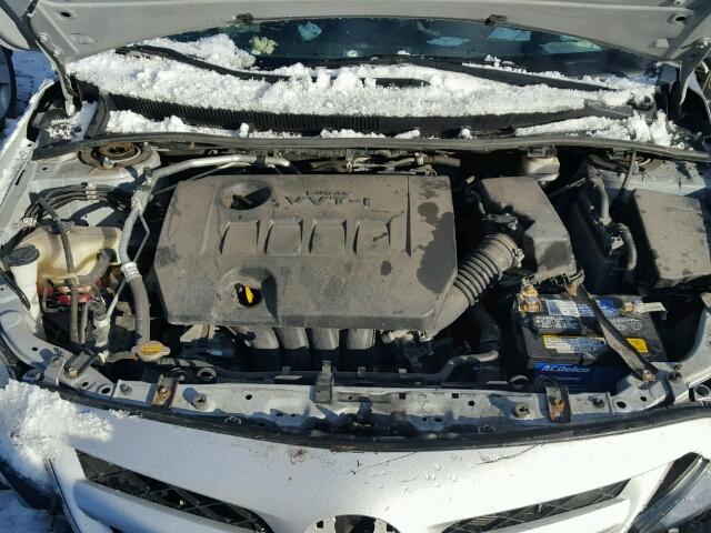 2T1BU4EE1CC844552 - 2012 TOYOTA COROLLA BA SILVER photo 7