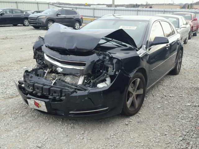 1G1ZC5E14BF351404 - 2011 CHEVROLET MALIBU 1LT შავი ფოტო 2