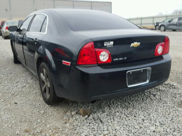 1G1ZC5E14BF351404 - 2011 CHEVROLET MALIBU 1LT შავი ფოტო 3