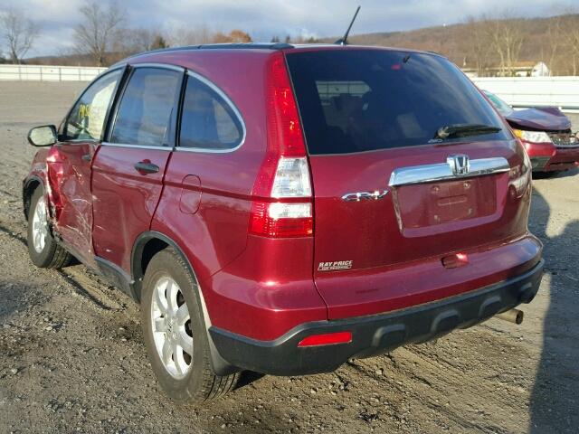 JHLRE48507C073140 - 2007 HONDA CR-V EX RED photo 3