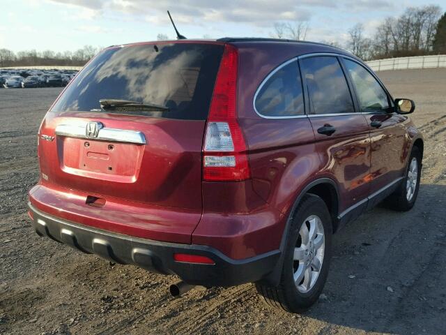 JHLRE48507C073140 - 2007 HONDA CR-V EX RED photo 4