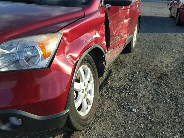 JHLRE48507C073140 - 2007 HONDA CR-V EX RED photo 9