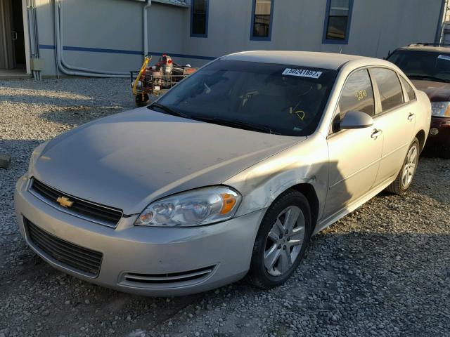 2G1WA5EK1A1204674 - 2010 CHEVROLET IMPALA LS SILVER photo 2