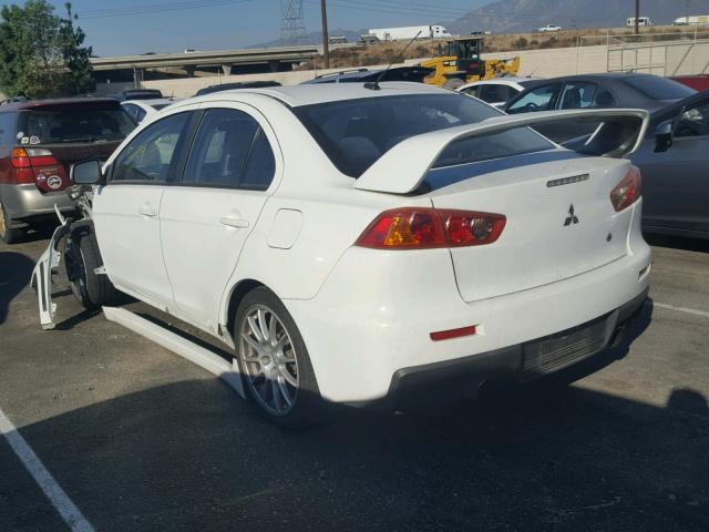 JA3AW86V68U049615 - 2008 MITSUBISHI LANCER EVO WHITE photo 3