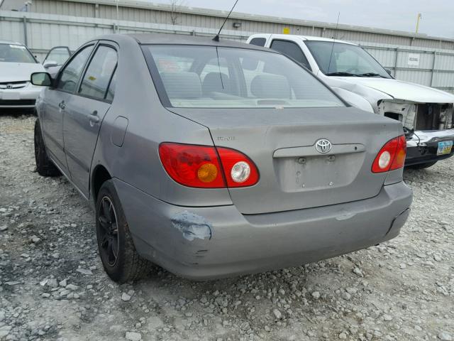 1NXBR39F73Z165268 - 2003 TOYOTA COROLLA CE GRAY photo 3