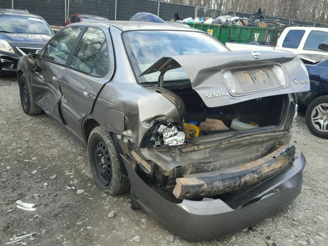 3N1CB51D94L470349 - 2004 NISSAN SENTRA 1.8 GRAY photo 3