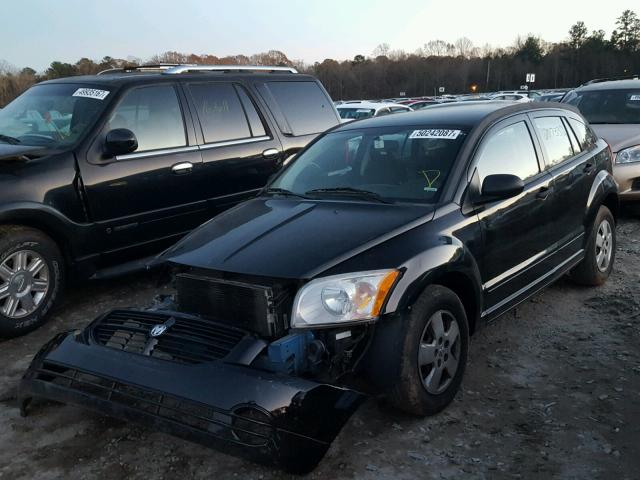 1B3HB28B08D585988 - 2008 DODGE CALIBER BLACK photo 2