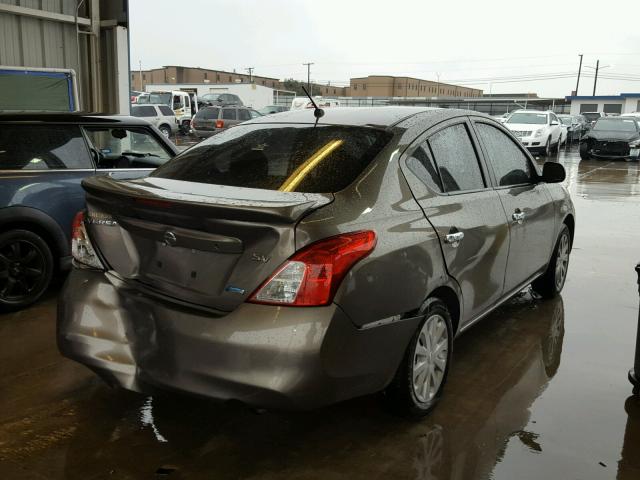 3N1CN7AP3DL847531 - 2013 NISSAN VERSA S CHARCOAL photo 4